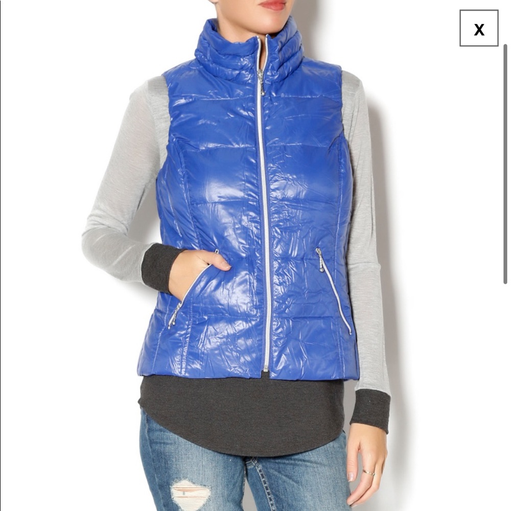 Coatology blue puff vest